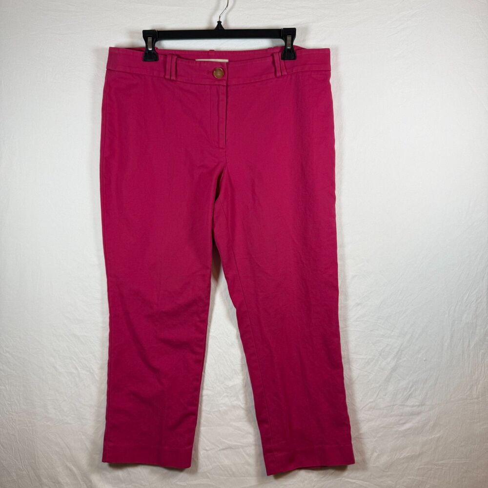 LOFT Julie Fit Magenta Pink Ankle Pants Size 12 Petite